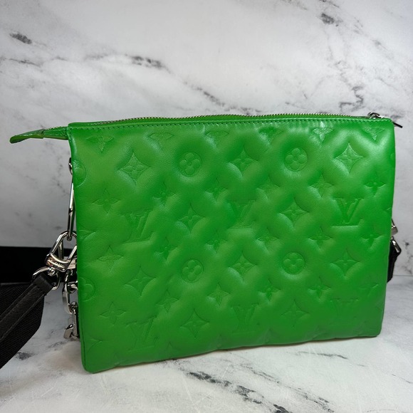Louis Vuitton Green Coussin Bag PM Monogram Leather embossed Crossbody Shoulder - Picture 10 of 15